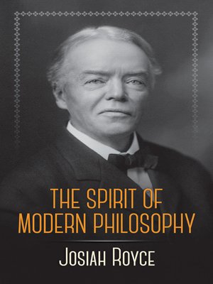 cover image of The Spirit of Modern Philosophy